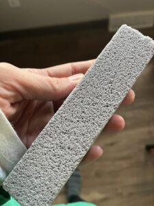 An image of a pumice stone used for cleaning. 